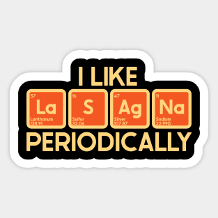 Periodic Lasagna Sticker